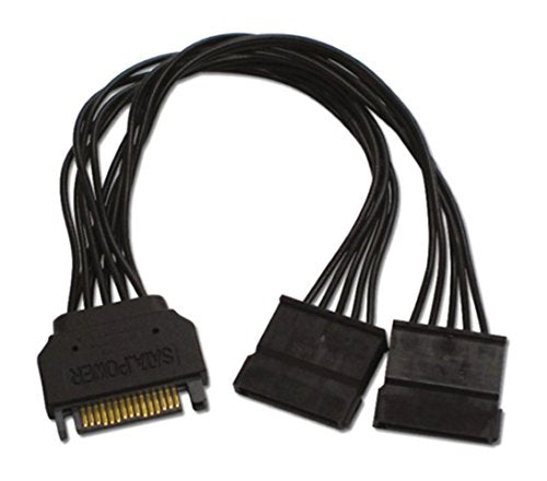 AINEX bifurcated Power Cable for Serial ATA [15cm] S2-1501SAB-BK