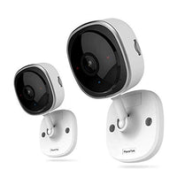 Wireless Security Camera 1080P,180 Degree Panoramic Camera with Motion Detection,Night Vision,Two-Way Audio,Home Security WiFi IP Camera for Office/Baby/Nanny/Pet Monitor (White-2 Pack)