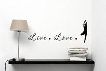 Load image into Gallery viewer, Live love yoga Vinyl Decal Matte Black Decor Decal Skin Sticker Laptop
