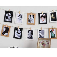 Load image into Gallery viewer, Ngaantyun Creative Wall Decor Hanging Film Frame Compatible with Fujifilm Instax Wide 300/210 Films - Pack of 10pcs with String &amp; Wooden Clips
