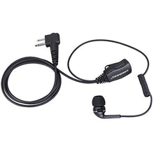 Load image into Gallery viewer, COMMIXC 2-Pack Walkie Talkie Earpiece, 2.5mm/3.5mm 2-Pin in-Ear Walkie Talkie Headset with PTT Mic, Compatible with Motorola Two-Way Radios
