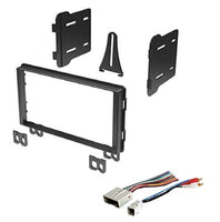 ASC Audio Double Din Car Stereo Radio Install Dash Kit and Wire Harness for Select Ford Lincoln Mercury Vehicles - Compatible Vehicles Listed Below