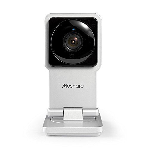 MeShare MS171H 720p Wi-Fi Audio and Video Monitoring Security Camera with Local and Cloud Storage, Silver/Black