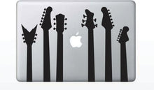Load image into Gallery viewer, Guitar Silhouettes for Laptop Sticker Decal Vinyl Mac Computer Apple
