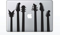 Guitar Silhouettes for Laptop Sticker Decal Vinyl Mac Computer Apple