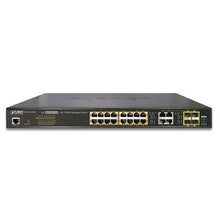 Load image into Gallery viewer, PLANET TECHNOLOGY GS-4210-16P4C 16-Port 10/100/1000T 802.3at PoE + 4-Port Gigabit TP/SFP Combo Managed Switch/220W
