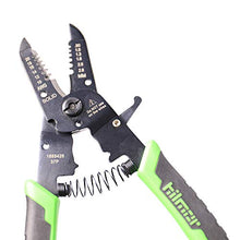 Load image into Gallery viewer, Hilmor 7&quot; Wire Stripper with Rubber Handle Grip, Black &amp; Green, WS7 1885426
