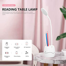 Load image into Gallery viewer, WNSC Reading Lights, Multifunctional Table Lamp Brightness Adjustable USB Charging LED Touch Lamp for Bedroom for School
