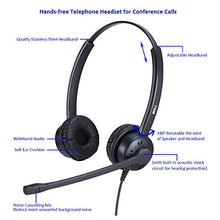 Load image into Gallery viewer, MKJ Telephone Headset for Cisco Phones Dual Ear RJ9 Phone Headset with Noise Cancelling Microphone for Cisco CP-7821 7841 7861 7940 7942G 7941G 7945G 7962G 7965G 7971G 7975G 8841 8865 8945 9971 etc
