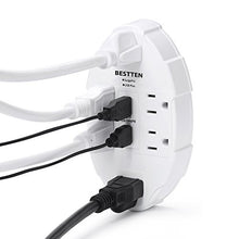 Load image into Gallery viewer, Bestten Usb Wall Outlet Surge Protector With 2.4 A Dual Usb Charging Ports And 6 Grounded Outlets, 15
