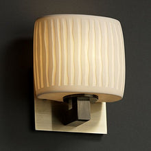 Load image into Gallery viewer, Justice Design Group POR-8931-30-PLET-ABRS Limoges Collection ADA Modular 1-Light Wall Sconce

