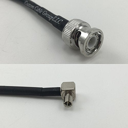 12 inch RG188 BNC Male to TS9 Angle Male Pigtail Jumper RF coaxial Cable 50ohm Quick USA Shipping