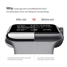 Load image into Gallery viewer, Coobes Compatible with Apple Watch Case Series 6 5/4 SE 44mm 40mm, Ultra-Thin PC Plating Bumper Shiny Lightweight Shockproof Protector Cover Slim Frame Accessories Compatible iWatch (Silver, 44mm)
