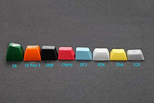 Load image into Gallery viewer, Side-Printed Thick PBT OEM Profile 61 ANSI Keycaps for MX Switches Mechanical Keyboard (Dard Blue) (Only Keycap)
