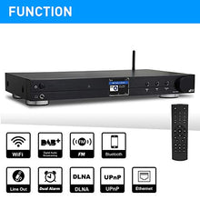 Load image into Gallery viewer, Ocean Digital WiFi Internet Component Radio Tuner (430 mm) WR10 FM/ Ethernet Bluetooth Receiver 2.4&quot; Color Display with Digital Output to Connect Hi-Fi System -Black

