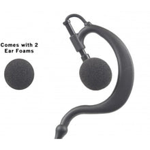 Load image into Gallery viewer, Listen Receive Only 3.5mm Earhook 6&quot; Cable for 2-Way Radio Speaker Microphone
