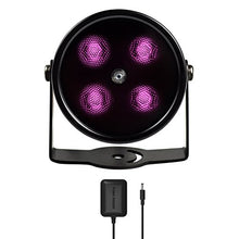 Load image into Gallery viewer, Tendelux 80ft IR Illuminator | AI4 No Hot Spot Wide Angle Infrared Light for Security Camera (w/Power Adapter)
