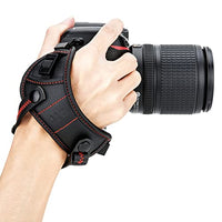 JJC Deluxe DSLR Camera Hand Strap with Quick Release Plate for Nikon D850 D750 D780 D500 D7500 D7200 D3500 D3400 D5600 D5500 D5300 D5200 D3300 D3200 D7100 D810 D800 D600 D610 D5 D4s D4 D3s & More DSLR