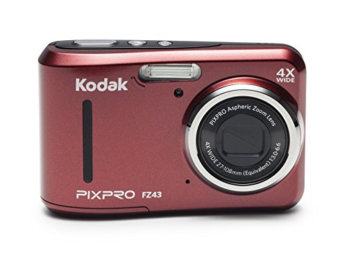 Kodak PIXPRO Friendly Zoom FZ43-RD 16MP Digital Camera with 4X Optical Zoom and 2.7