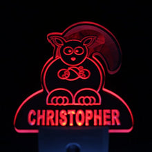 Load image into Gallery viewer, ADVPRO ws1021-tm Squirrel Personalized Night Light Baby Kids Name Day/Night Sensor LED Sign
