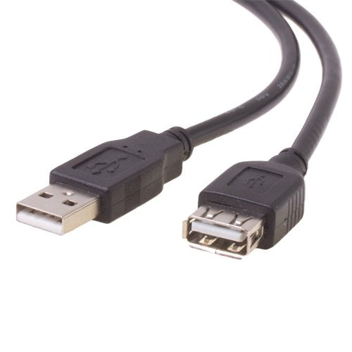 CE Compass 6 FT Black USB 2.0 Type A Female To A Male Extension Cable M/F 1.8M