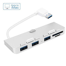 Load image into Gallery viewer, Cateck Ultra-Thin Premium Aluminum 3-Port USB 3.0 Hub with SD/TF Card Reader Combo Exclusively Designed for iMac Slim Unibody
