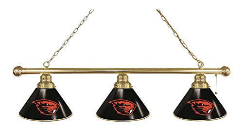 Oregon State 3 Shade Billiard Light with Brass Fixture by Holland Bar Stool