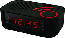 Load image into Gallery viewer, Coby CBCR-100-BLK Digital Alarm Clock with AM/FM Radio and Dual Alarm (Black)
