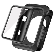 Load image into Gallery viewer, Wolait Compatible with Apple Watch 38mm Case, Rugged Protective Case + Tempered Glass Screen Protector for Series 3,Series2,Series1-Black

