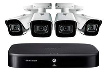 Load image into Gallery viewer, Lorex 4K Ultra HD 4 Channel 1TB Security System with 4 Ultra HD 4K (8MP) Outdoor Metal Audio Cameras, 150ft Color Night Vision, Wired (BNC) Camera System
