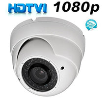 Load image into Gallery viewer, Ezdiyworld-HD TVI 2 MP Indoor/Outdoor Turret Dome Camera,1/2.7&quot; CMOS 1080P HD 2.8-12 mm,Also Works with analog&#39;s DVR White Color
