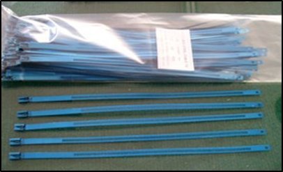 Klarus CTS-06P7X300ACC-BLUE Stainless Steel Cable Tie44; Anodized Blue - 10 Piece Per Pack