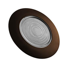 Load image into Gallery viewer, Nicor Lighting 6 Inch Oil Rubbed Bronze Recessed Shower Trim With Glass Fresnel Lens (17502 Ob)
