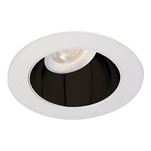 Load image into Gallery viewer, WAC Lighting HR3LEDT318PS840BWT Tesla PRO 3.5&quot; LED Round 0-30 Degree Adjustable Trim with Light Engine 4000K Narrow Beam, Black White
