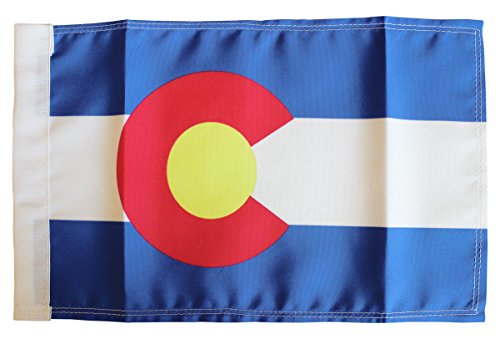 Colorado - 9 inch x 13 inch Motorcycle Flag