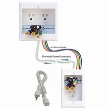 Load image into Gallery viewer, PowerBridge Solutions In Wall Cable Management PowerBridge TWO-CK-SP with PowerConnect for Wall-Mounted Flat Screen LED, LCD, and Plasma TV&#39;s with Surge Protector
