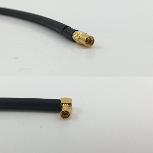 12 inch RG188 MMCX FEMALE to MMCX FEMALE ANGLE Pigtail Jumper RF coaxial cable 50ohm Quick USA Shipping
