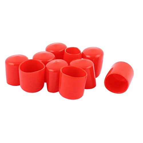 Aexit 10pcs 36mm Wiring & Connecting Inner Dia Vinyl End Cap Wire Cable Tube Heat-Shrink Tubing Cover Protector