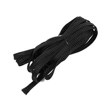 Load image into Gallery viewer, Aexit 6mm Flat Tube Fittings Dia Tight Braided PET Expandable Sleeving Cable Wrap Sheath Microbore Tubing Connectors Black 5M
