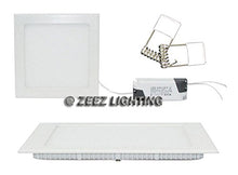 Load image into Gallery viewer, ZEEZ Lighting - 15W 7&quot; (OD 7.45&quot; / ID 6.85&quot;) Square Cool White Non-Dimmable LED Recessed Ceiling Panel Down Light Bulb Slim Lamp Fixture - 1 Pack
