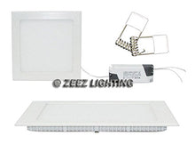 Load image into Gallery viewer, ZEEZ Lighting - 18W 8&quot; (OD 8.75&quot; / ID 7.85&quot;) Square Natural White Dimmable LED Recessed Ceiling Panel Down Light Bulb Slim Lamp Fixture - 10 Packs

