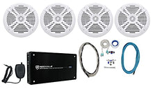 Load image into Gallery viewer, (4) Rockville RMSTS80W 8&quot; 2000w Marine Boat Speakers+4-Ch Amplifier+Amp Kit
