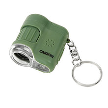 Load image into Gallery viewer, Carson MicroMini 20x LED Lighted Pocket Microscope with Built-in UV and LED Flashlight, Green (MM-280G)
