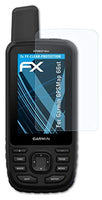 atFoliX Screen Protection Film Compatible with Garmin GPSMap 66st Screen Protector, Ultra-Clear FX Protective Film (3X)