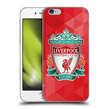 Load image into Gallery viewer, Head Case Designs Officially Licensed Liverpool Football Club Red Geometric 1 Crest 1 Soft Gel Case Compatible with Apple iPhone 6 / iPhone 6s
