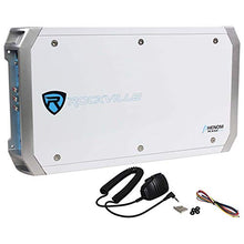 Load image into Gallery viewer, (4) Rockville RMSTS65W 6.5&quot; 1600w Marine Boat Speakers+4-Ch Amplifier+Amp Kit
