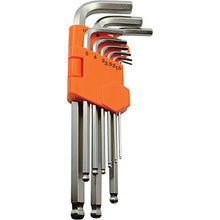 Load image into Gallery viewer, Dynamic Tools D043202 Metric Ball End Long Hex Key Set (9 Piece), 1.5mm to 10mm
