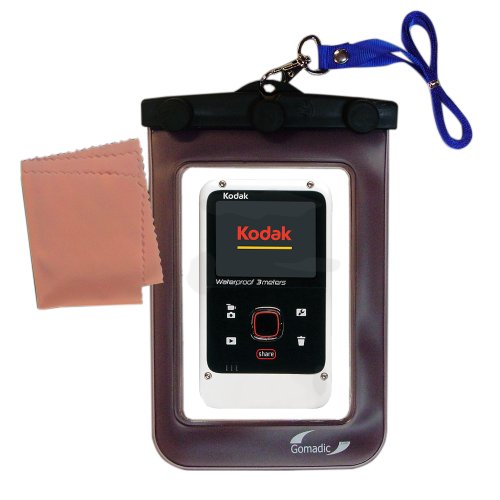 Outdoor Gomadic Waterproof Carrying case Suitable for The Kodak Playfull Ze2 to use Underwater - Keeps Device Clean and Dry