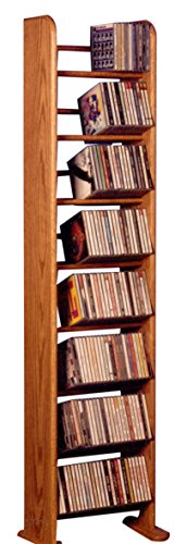 The Wood Shed Solid Oak CD Rack, Unfinished