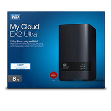 Load image into Gallery viewer, WD 8TB My Cloud EX2 Ultra Network Attached Storage - NAS - WDBVBZ0080JCH-NESN
